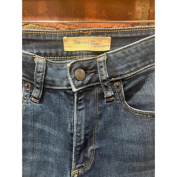 Gap Womens Curvy Dark Indigo Skinny Jeans - Picture 6 of 7